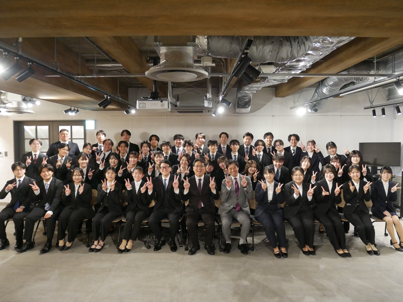 入社式の様子